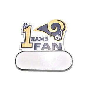 LOS ANGELES RAMS MAGNET #1 RAMS FAN SIZE: 3 BY 3 NEW NFL LICENSED